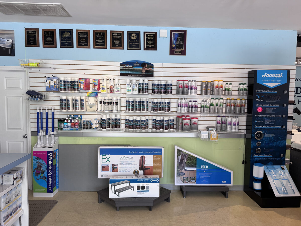 cape-cod-aquatics-showroom-jacuzzi-hot-tub-chemicals